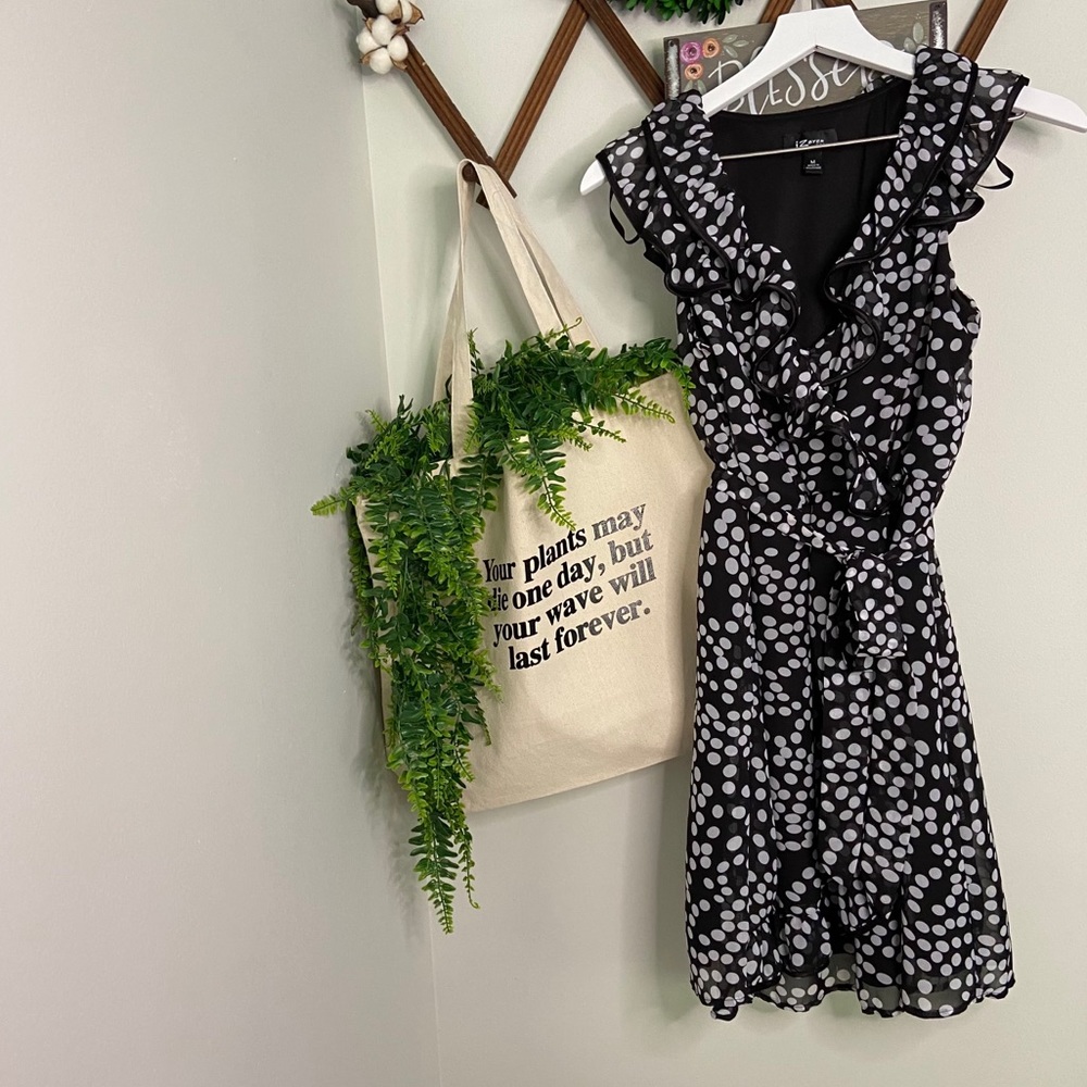 IZ BYER Polka Dot Dress Medium